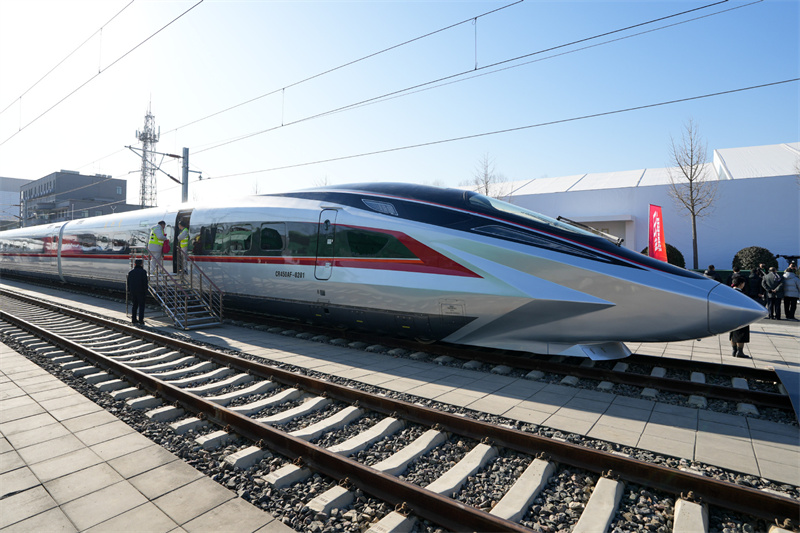 "Discover China's CR450, the world’s fastest high-speed train prototype, breaking records with advanced innovation and global connectivity."